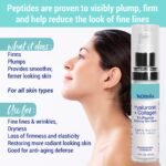 Hyaluronic Acid Face Serum with Collagen Peptides & 5% Niacinamide – Anti-Aging Serum for Fine Lines, Wrinkles & Firmness 1 oz - Image 4