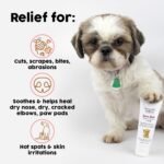 Healing Cream for Dogs with Dry, Irritated & Itchy Skin | Fast-Absorbing Pet Skin Relief | 2 oz - Image 2